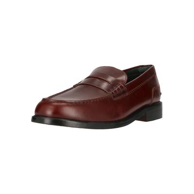 Slipper CLARKS "Craft James", Herren, Gr. 42, braun, Leder, Schuhe Slipper, mit eleganter Slip On-Silhouette