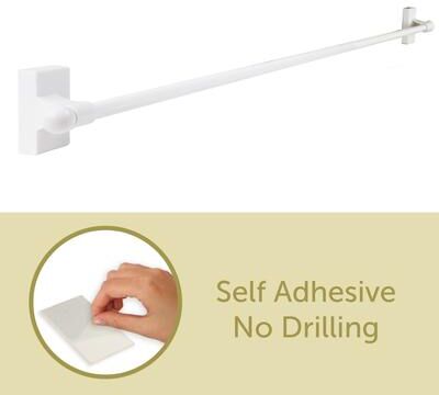 InStyleDesign Self-adhesive or Wall Mounted Rod 9-16 inch(Set of 2) - 9-16 inches