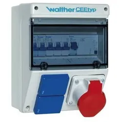 Walther CEE-Steckdosenkombination ähnlich RAL7035