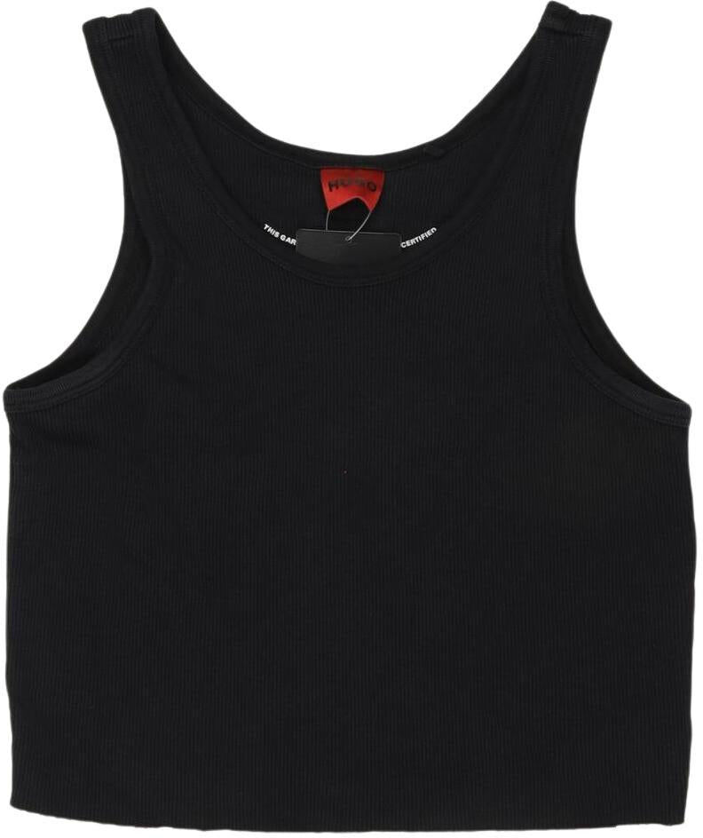 Hugo by Hugo Boss Damen Top, Schwarz, Gr. M, Baumwolle - Second Hand