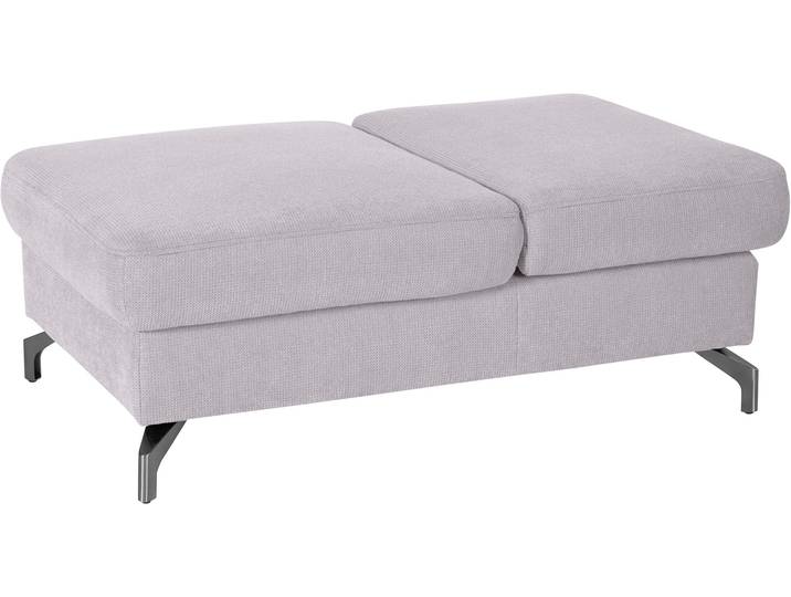 Hocker, Silber, 114x71 cm, Luxus-Microfaser, Mit Klappfunktion, Modern, sit&more