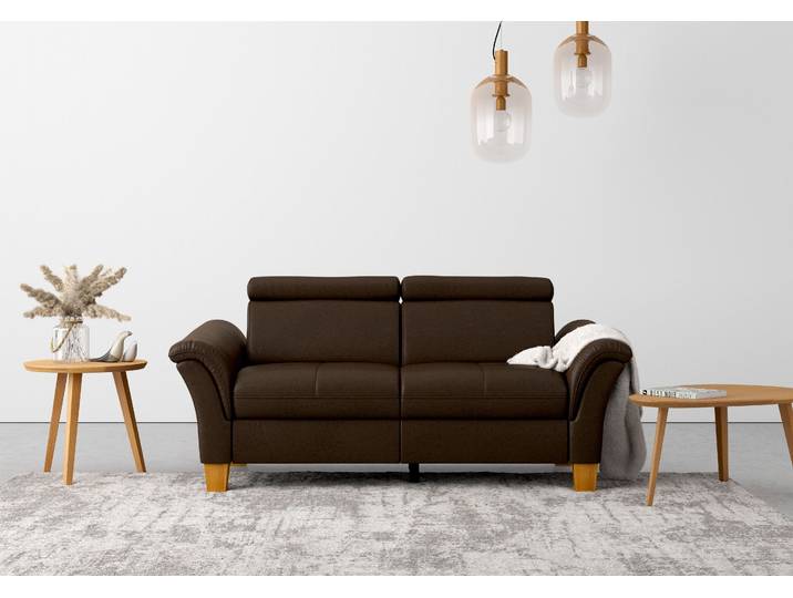 2,5-Sitzer Sofa, Luxus-Microfaser, Braun (Mocca), 185×93×84 cm, Mit TV-Funktion, Modern, Home Affaire