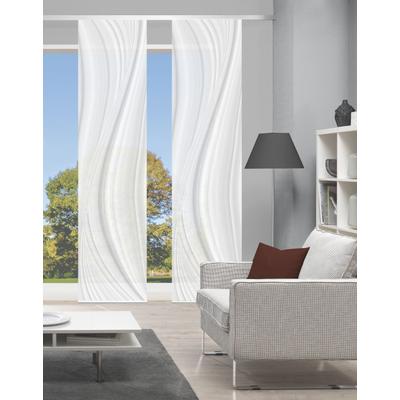 Schiebegardine VISION S "LAURINA 2er SET" Gr. 1, grau, B:60cm H:260cm, Polyester, Gardinen, Schiebevorhang Digidruck 2er Set LAURINA