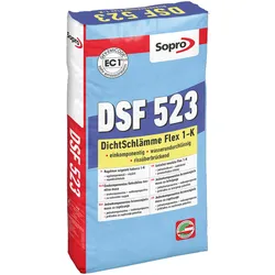 Sopro Bauchemie DSF 523 DichtSchlämme Flex 1-K Abdichtungen