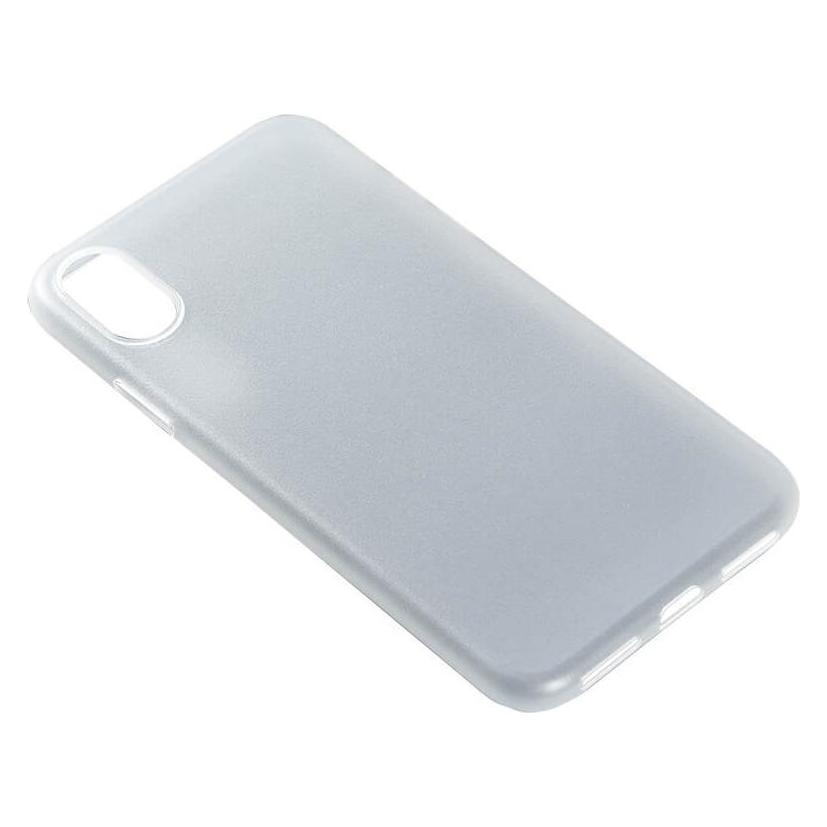 Carl GEAR Mobil Cover Ultraslim Hvid Semitransparent (Apple iPhone XS Max) (663206)