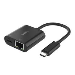 Belkin USB 2.0 Adapter [1x USB-C® - 2x RJ45, USB-C®] 0 cm INC019btBK