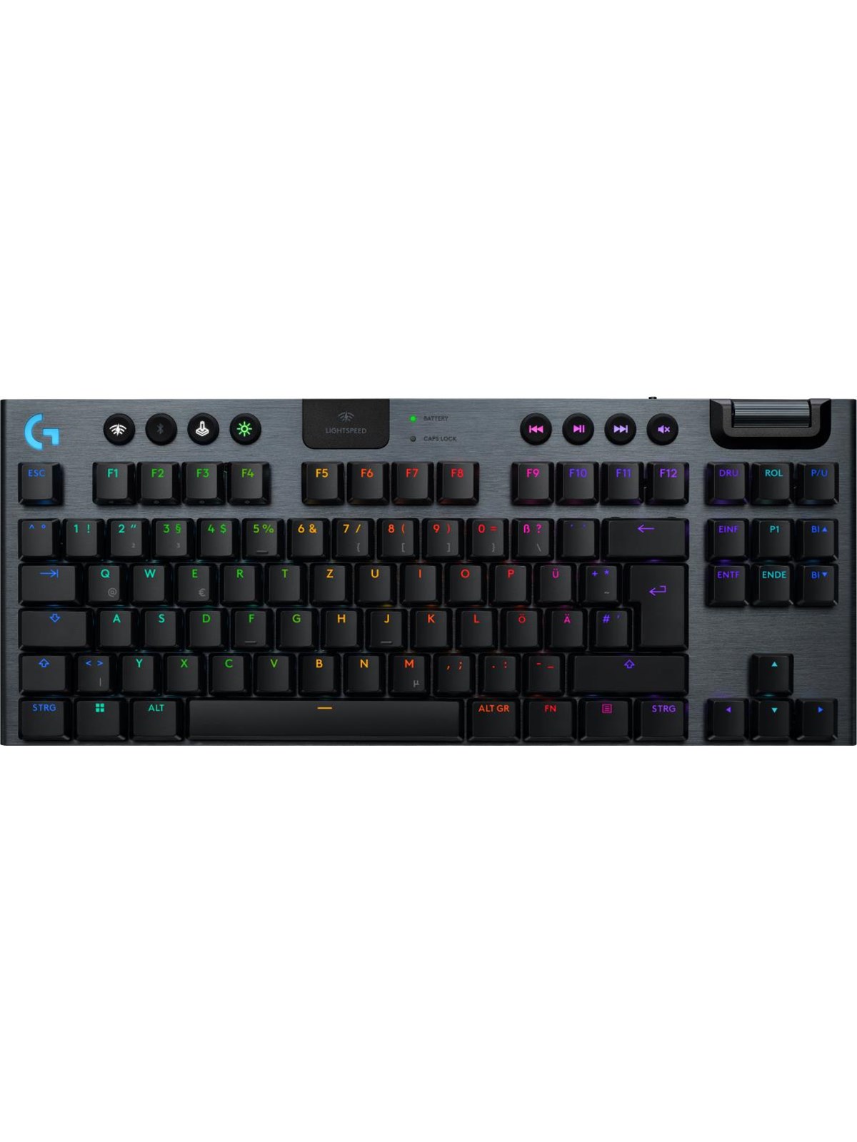 Logitech G915 X LIGHTSPEED TKL - Clicky - 80% - Gaming Tastatur - 80% - Deutsch - Schwarz