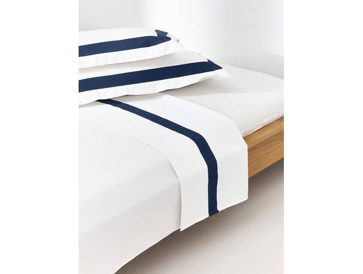 Drap plat en satin de coton égyptien Mako Rochelle