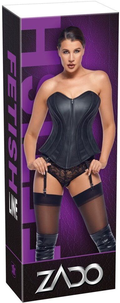 Zado Corset en cuir sans bretelles