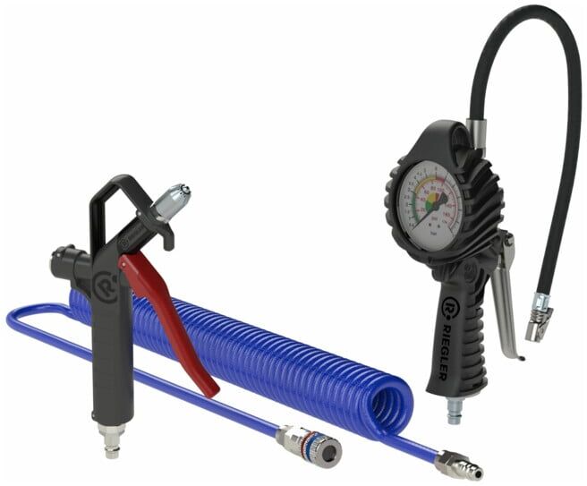 Set de manomètres pour cerceaux, ensemble de tuyaux spirale 1 ; RIEGLER (208766)