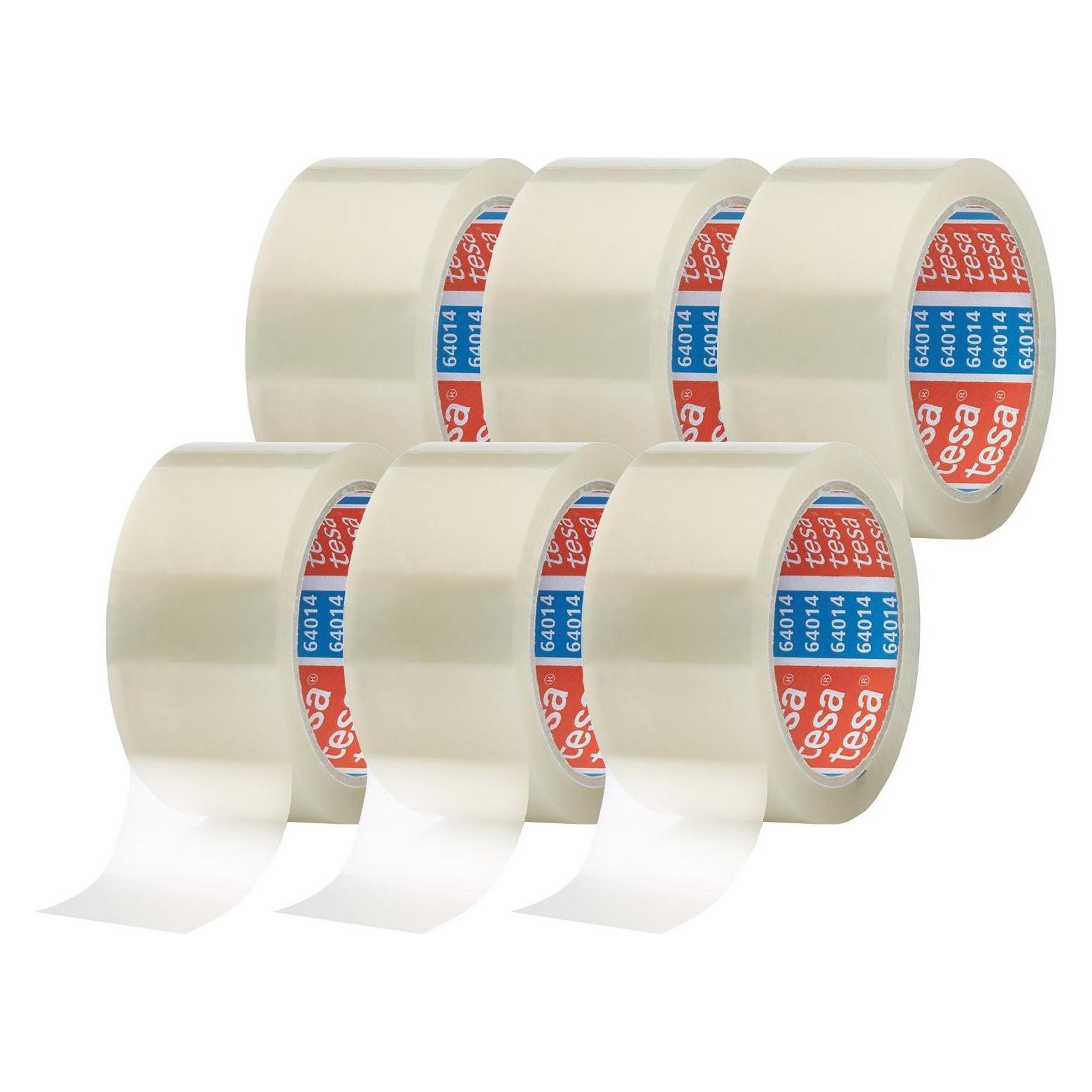 tesa 6x tesapack 64014 Paketklebeband (50 mm) (64014-00500-00)
