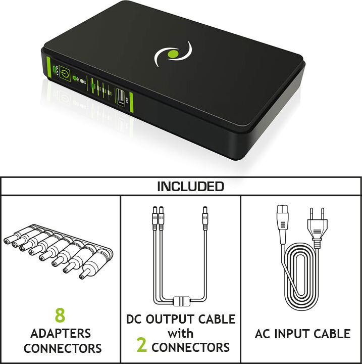 Tecnoware Mini Ups Era Plus Dc Gruppo Di Continuità 25w 8800mah Poe 24v/48v Protezione Blackout
