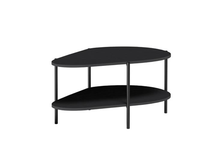 Masseno Couchtisch ALICANTE 90 cm Schwarz