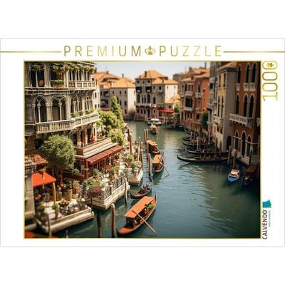 CALVENDO Puzzle Erinnert an Venedig Italien | 1000 Teile Lege-Größe 64x48cm Foto-Puzzle für glückliche Stunden