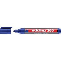 Edding 300 4-300003 Permanentmarker Dunkelblau wasserfest: Ja