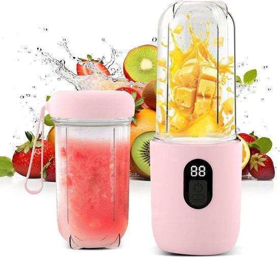 RoserRose Draagbare Blender Smoothie Maker - 500ml - Roze