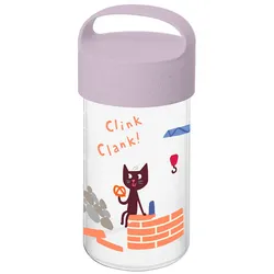 Koziol Buddy Snack Trinkflasche / Snackpot 500 ml grey trucks