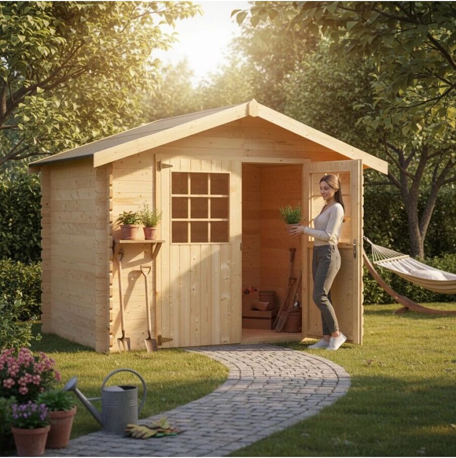 DÉCOR ET JARDIN CASETTA IN LEGNO FLODOVA 2,98X1,98MT SP. 28MM