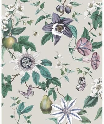 Fine Decor Sierra Silver Floral Wallpaper