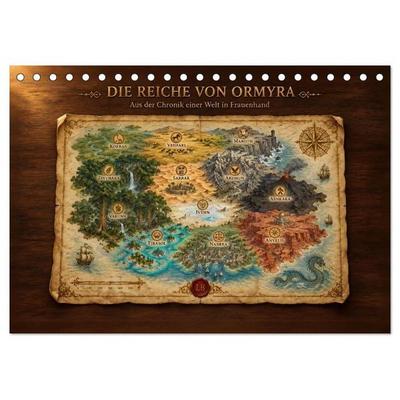Die Reiche von Ormyra (Tischkalender 2027 DIN A5 quer), CALVENDO Monatskalender