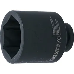 BGS Kraft-Steckschlüssel-Einsatz Sechskant, tief | Antrieb Innenvierkant 25 mm (...