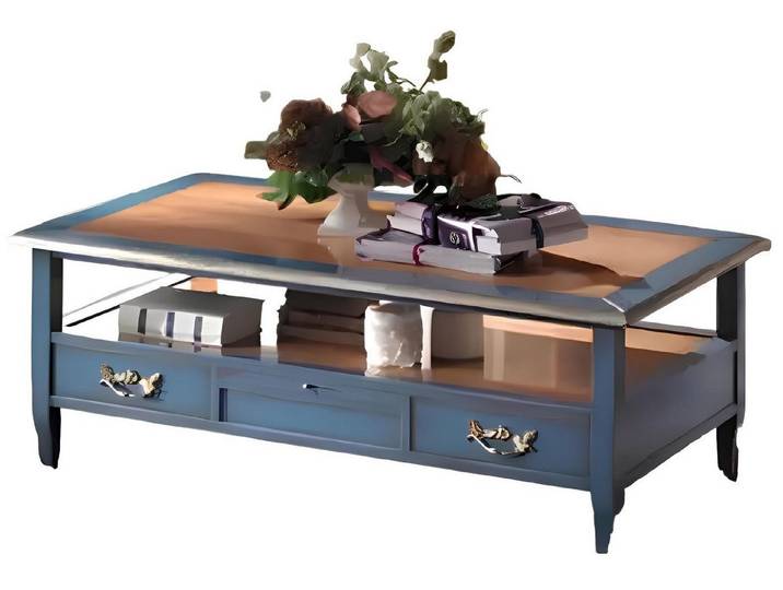 Xlmoebel Couchtisch Eleganter Holztisch mit zeitlosem Design und Funktionalität (Packung, 1-St., Couchtisch), Hergestellt in Italy