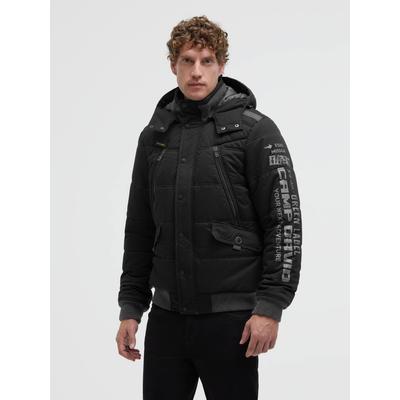 Winterjacke CAMP DAVID, Herren, Gr. 4XL, schwarz, Jacken Winterjacke, mit Brusttaschen