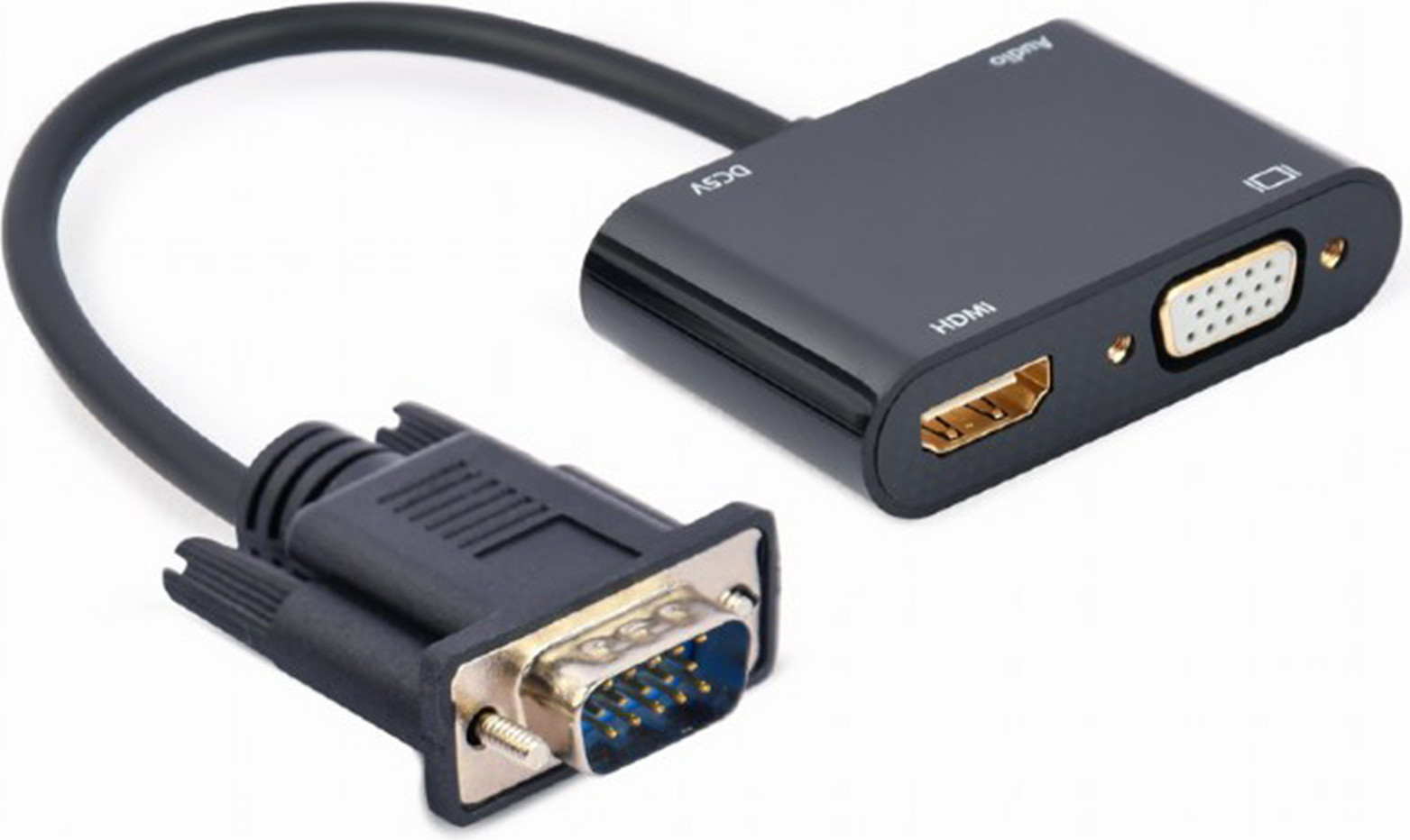 Gembird Videokabel-adapter HDMI naar VGA (D-Sub), 0,15 m, zwart