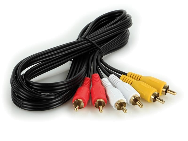 ACV A/V Kabel 2 m / 3 Stecker rot-weiß-gelb