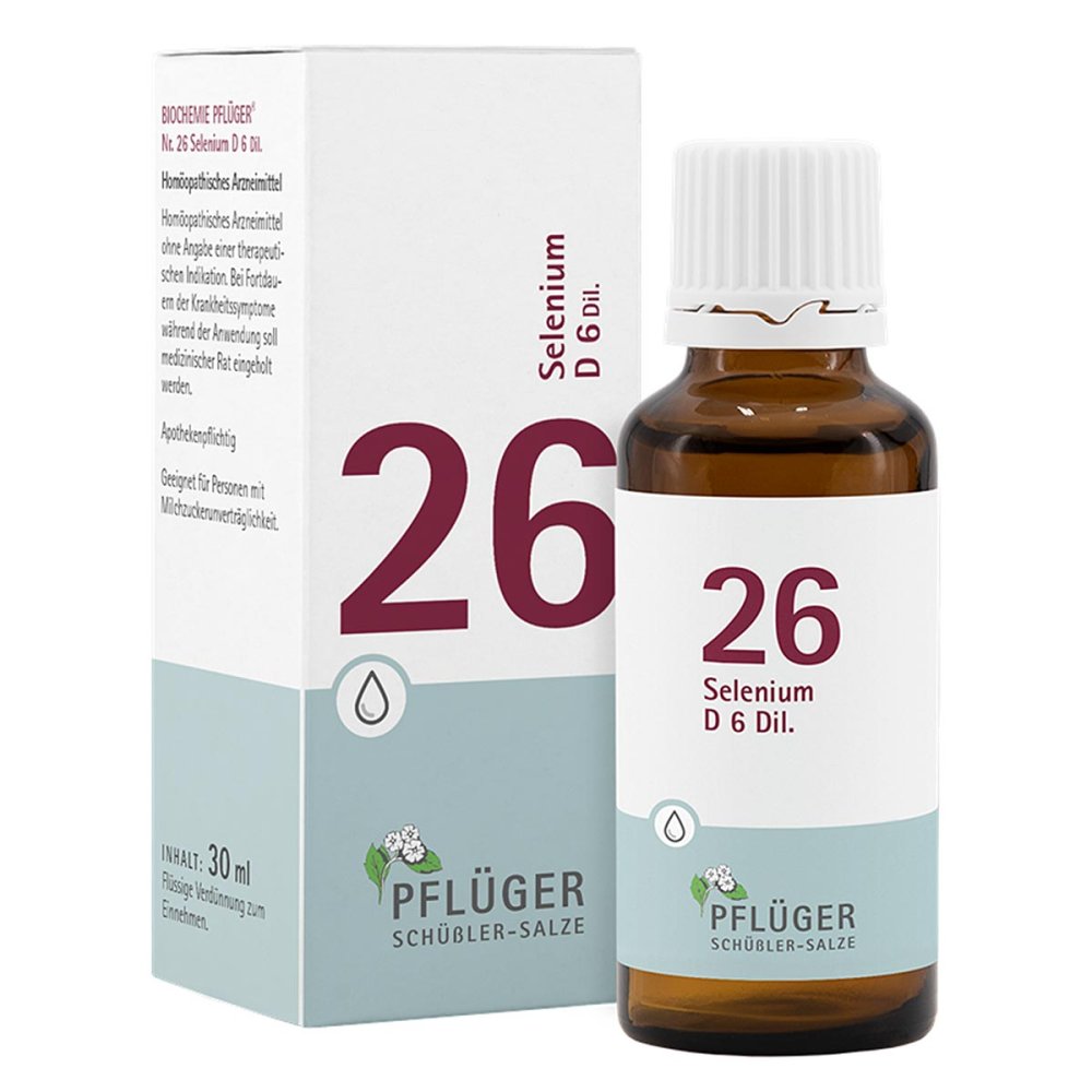 Homöopathisches Laboratorium Alexander Pflüger Gmb Schüßler-Salze Biochemie Pflüger 26 Selenium D6 Tropfen 09298768