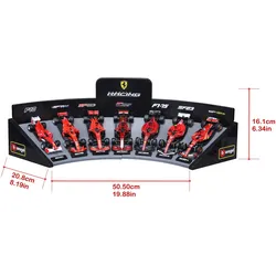 Bburago F1 7er-Set Displaykurve Ferrari 1/43