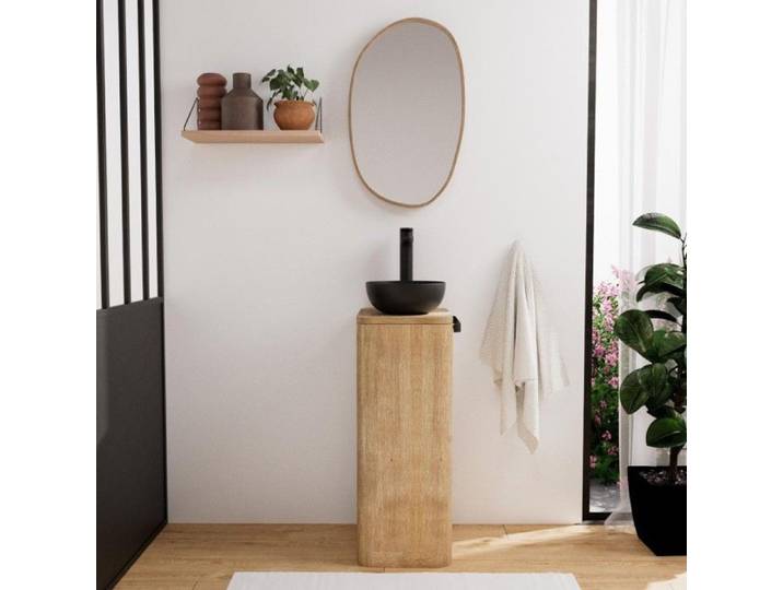 Ensemble meuble lave mains TOM + vasque + miroir