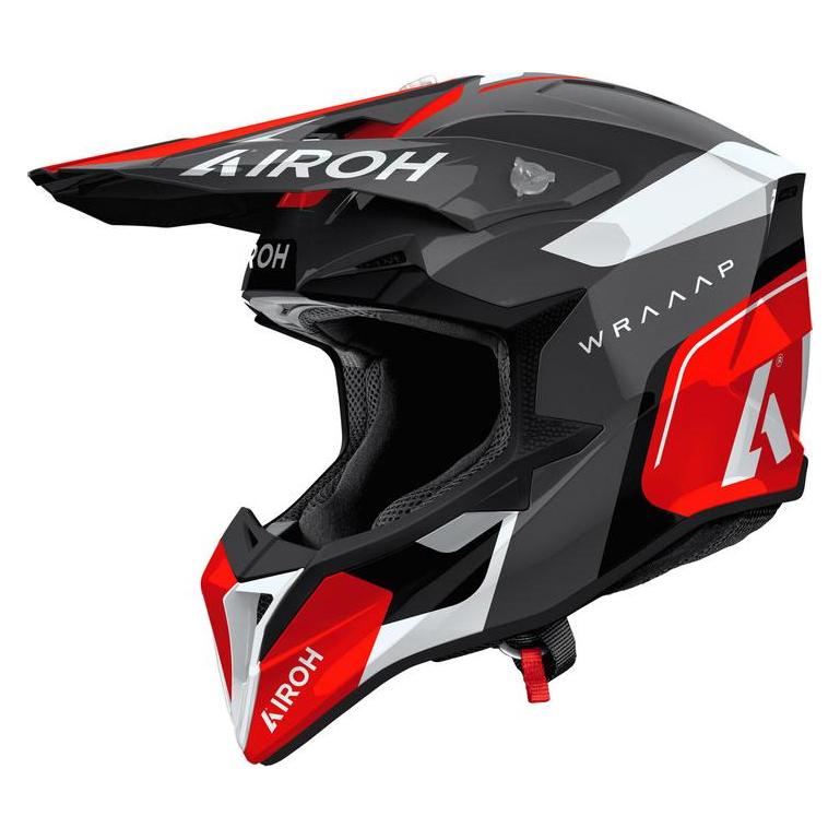 Airoh Wrap Conquer Motorradhelm in Rot glänzend (XL) (71086749)