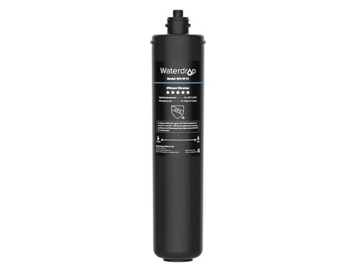 Waterdrop RF15 Ersatz-Filterkartusche für 15UA/15UB Wasserfilter unter der Spüle, reduziert PFOA/PFOS, PFAS, Blei, Chlor, schlechten Geschmack und Geruch, NSF/ANSI 42 zertifiziert, 60.000 Liter