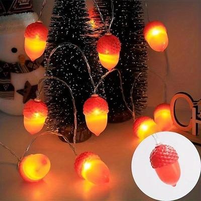2M-10LEDs Tannenzapfen Laternen-Lichterkette Festival Innen- und Außendekoration Lichterkette erhellt dein Leben