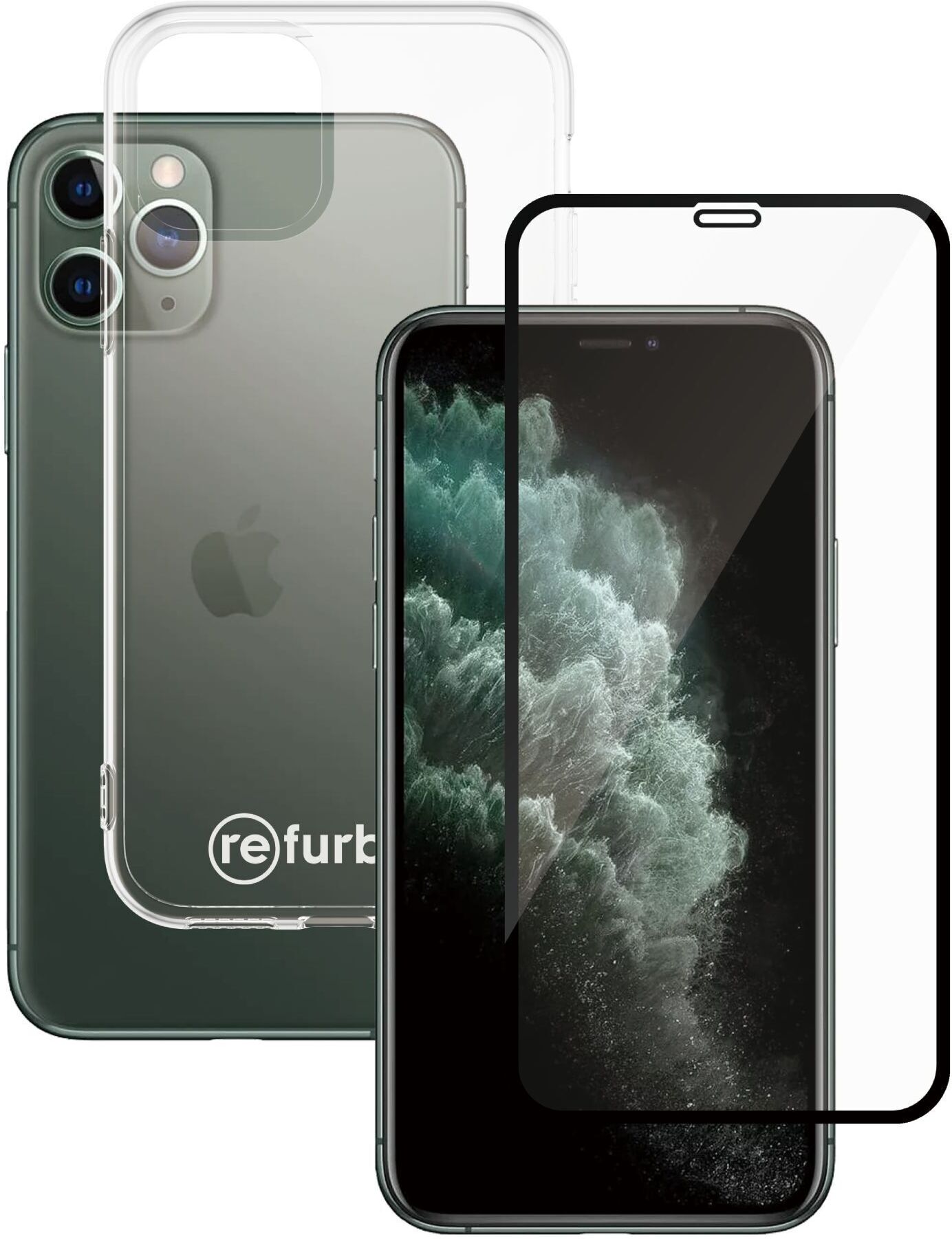 Étui téléphone transparent & protection d’écran   PanzerGlass™   iPhone 11 Pro - Refurbished