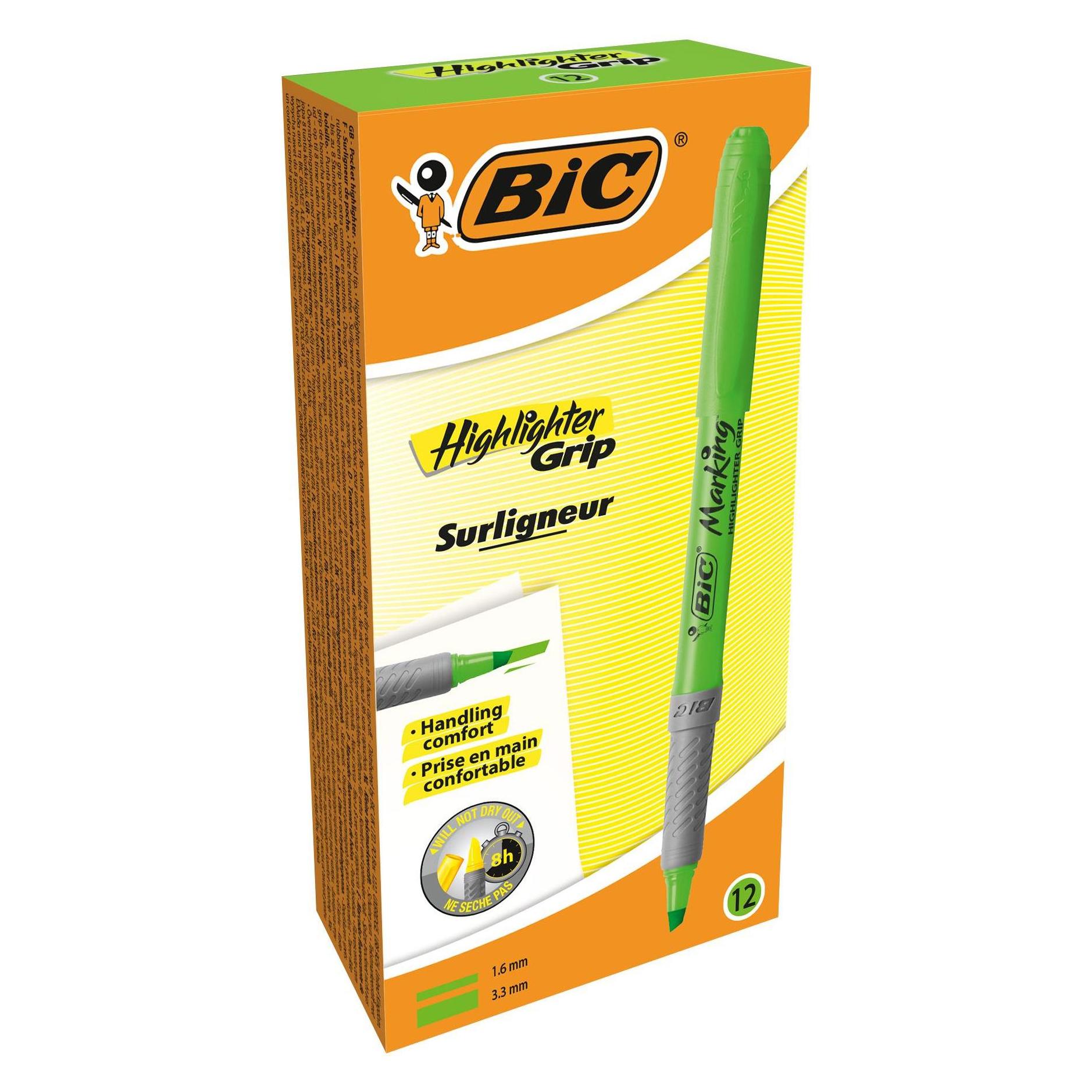 Bic Highlighter Grip (12x) (811932)