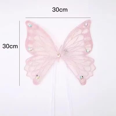 Fusion Finds Glowing Dog Butterfly Wings Adjustable Pet Costume Wings For Small & Medium Dogs pink