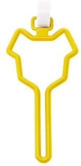 Uplifted Goods Universal Hands Free Pet Waste Carrier Clip yellow