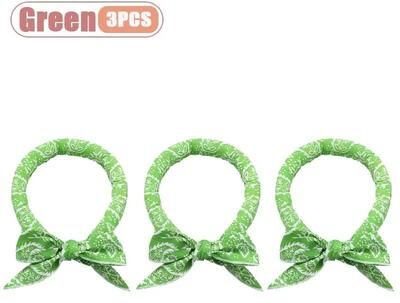 Uplift Treasures Summer Pet Cooling Scarf Ice Collar green 3pcs
