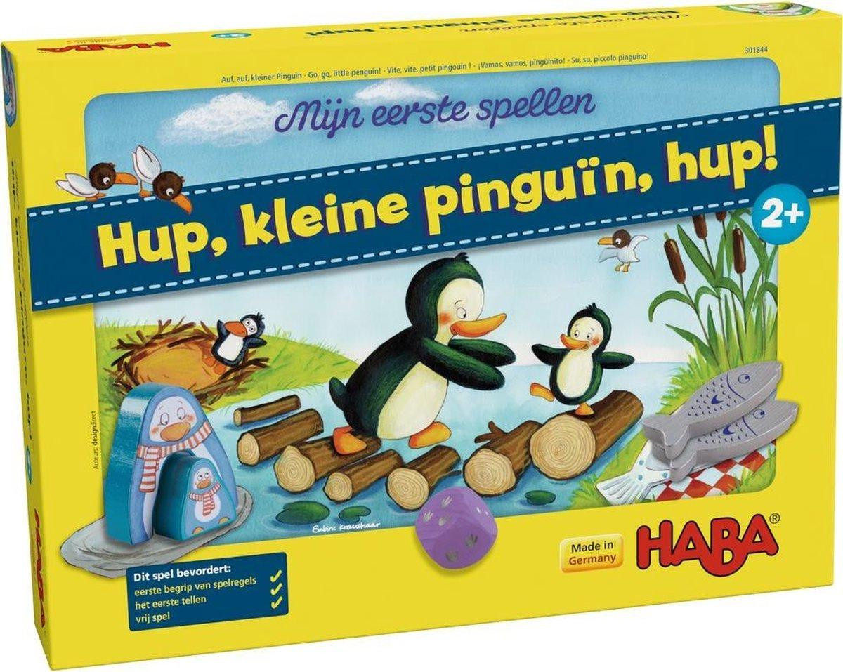Haba Mijn eerste spelletjes: Hopp, kleine pinguïn, hopp! Educatief bordspel