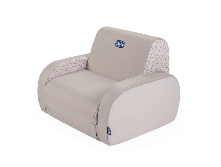 Chicco Kindersessel Twist, Beige, 50x30x38 cm, zur Liege umfunktionierbar, Bezug abnehmbar und waschbar, Babymöbel & Kindermöbel, Babyzimmer, Kindersessel & Kindertische