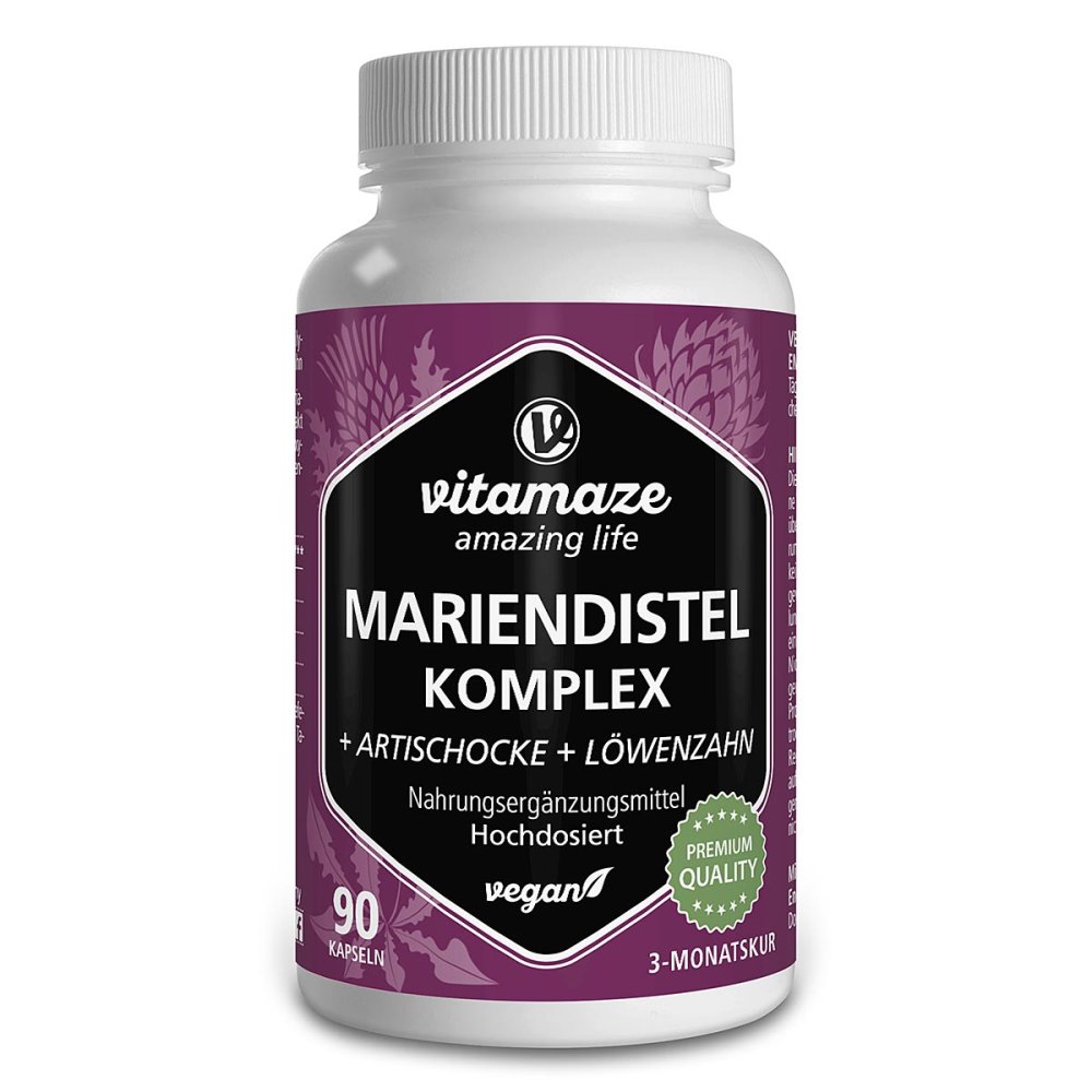 Vitamaze GmbH Mariendistel Komplex Artischocke+Löwenzahn veg.Kps 18601102