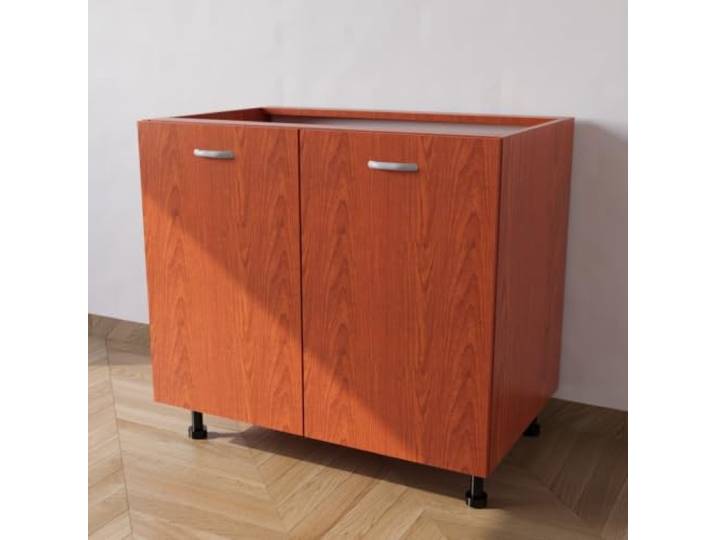 Calandrelli Küchenunterschrank 80x55,5x72 cm Kirschbaum, mit 2 Türen 2 Türen, Kirsche