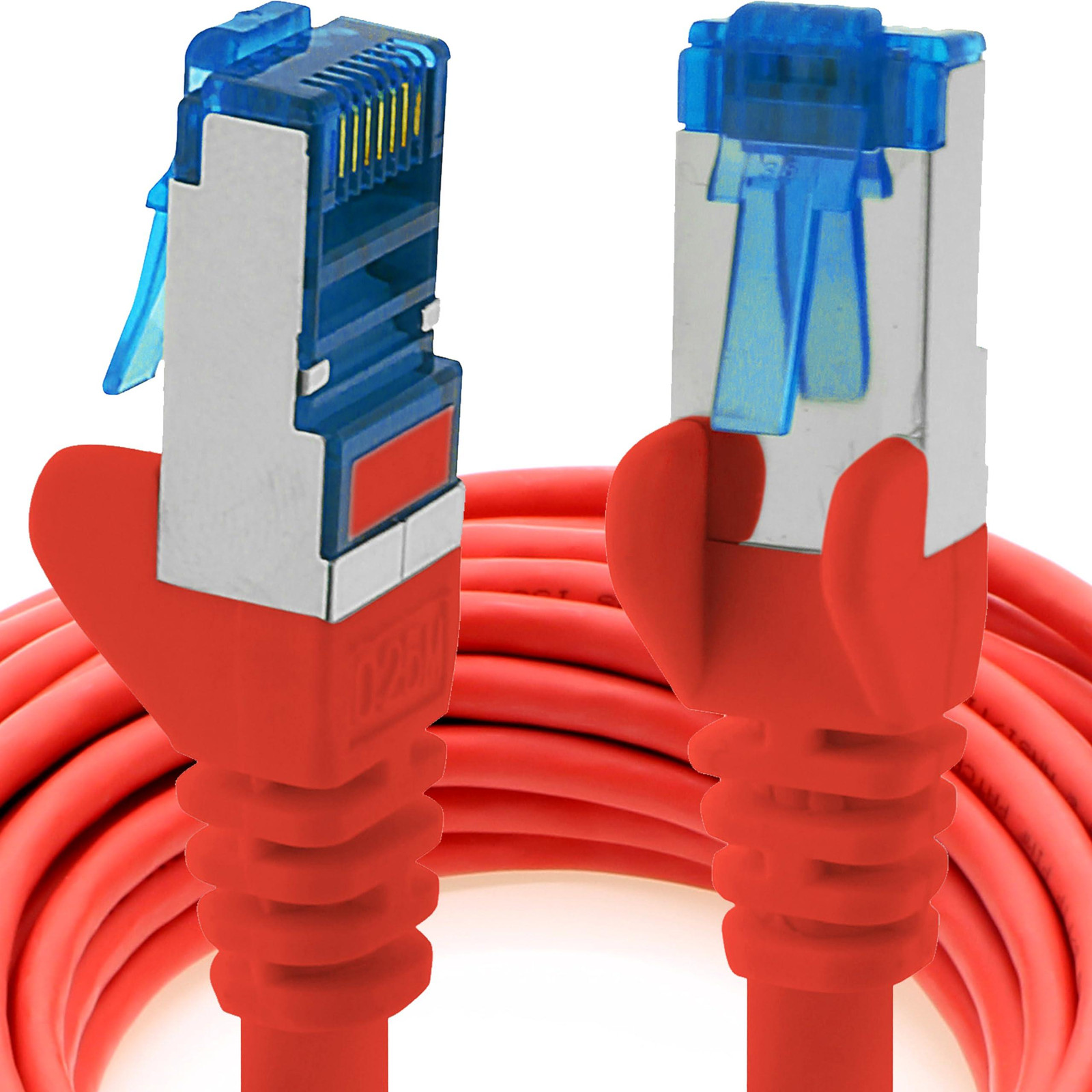 1aTTack.de CAT6a Netwerkkabel Rood - 0,25 m