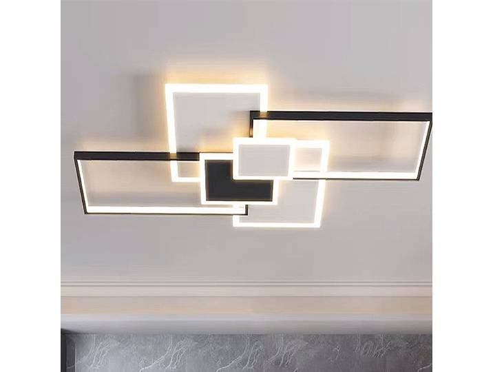 Plafond moderne à LEDs Lustres Luminaires Lustre Plafonnier pour Salon Chambre Cuisine Maison Avec Télécommande