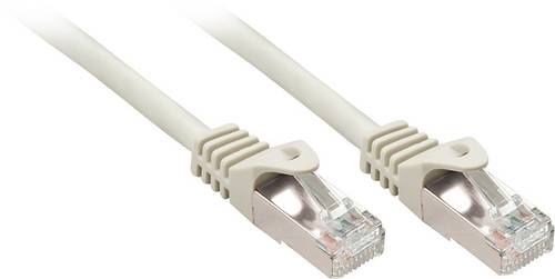 LINDY 48394 RJ45 Patchkabel CAT 5e F/UTP 5.00m Grau mit Rastnasenschutz