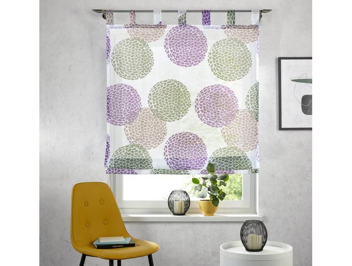 Raffrollo GOODPRODUCT Belem Gr. 2, beige, B:60cm H:140cm, Voile, Obermaterial: 100% Polyester, Raffrollos, Raffrollo, Transparent, Voile, Polyester