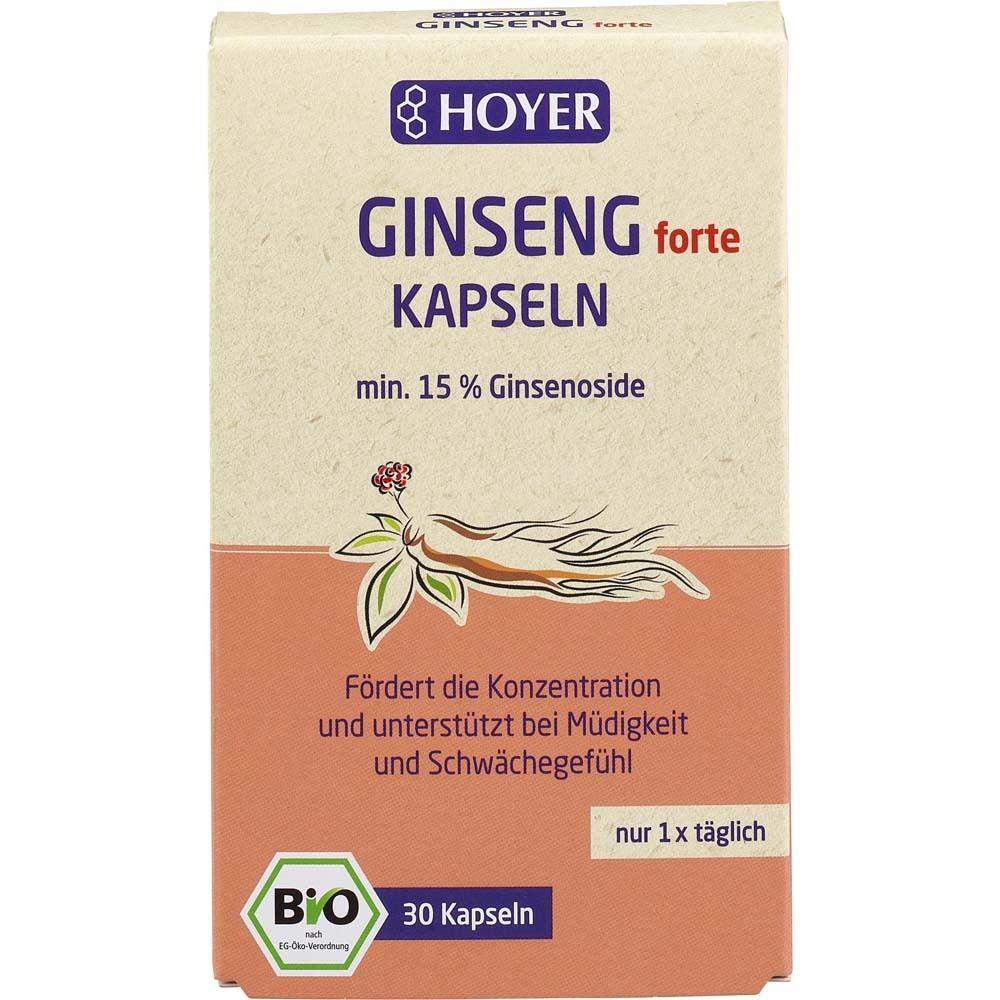 Hoyer Bio Ginseng Kapseln 30 St