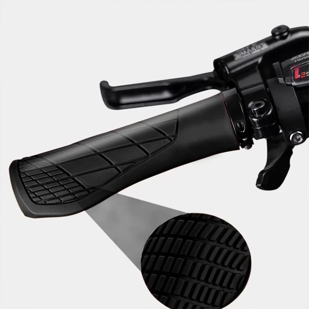 INF Poignées de Guidon de Vélo Ergonomiques Élargies - Absorption des Chocs, Antidérapantes et Confortables